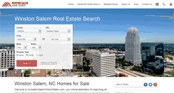 Desktop Screenshot of homesforsaleinwinstonsalem.com