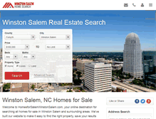 Tablet Screenshot of homesforsaleinwinstonsalem.com